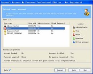 Lazesoft Recover My Password Professional Edition screenshot