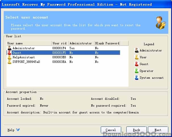 download spower windows password reset professional